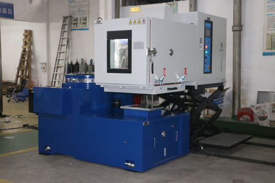 Sistema combinado de agitação de vibração de teste climático ambiental programável