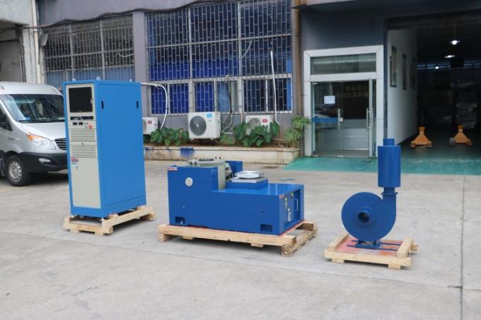 Transport simulation vibration tester — complete system setup with controller and power amplifier