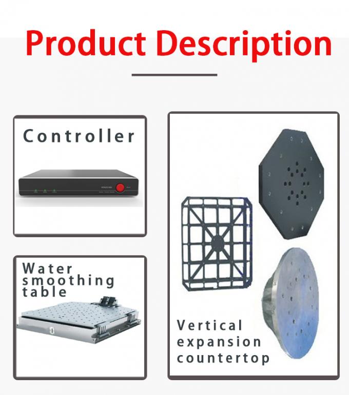 ISO 9001 300kg que carrega o equipamento de testes eletrodinâmico da vibração da tabela do deslizamento 1
