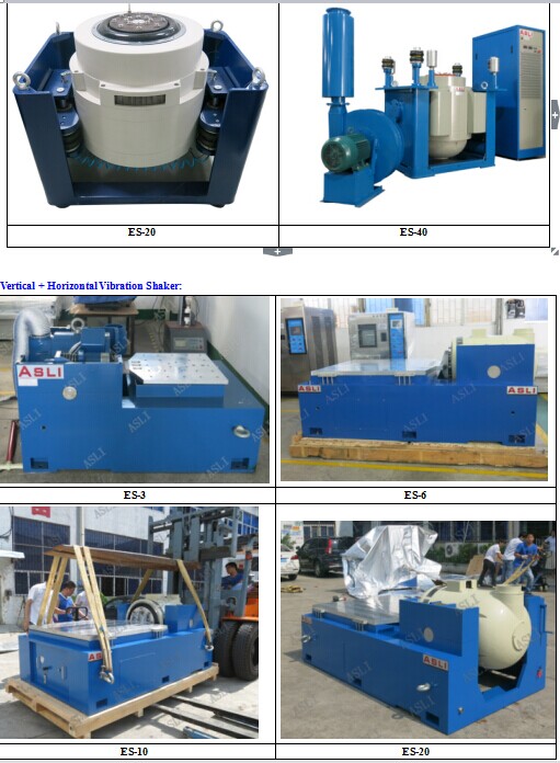 Seno de alta frequência da eletrodinâmica de MIL-STD-810F e tabela aleatória do abanador da vibração de choque 3