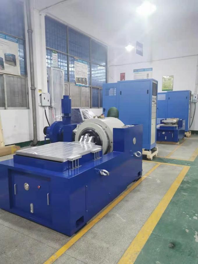 IEC62133 electronic vibration test bench for lithium battery testing – side view with control system